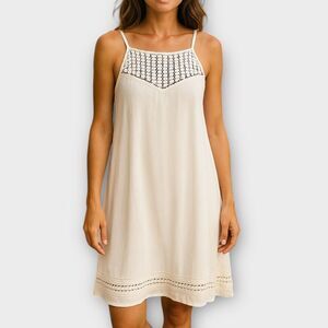 Boutique Cream Mini Dress Size L